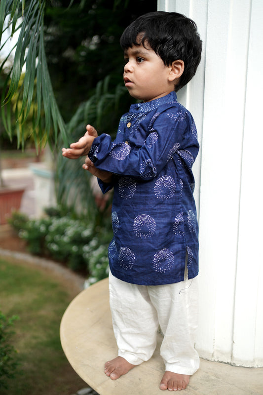 Neela Amber Kurta Pajama Set for Kids