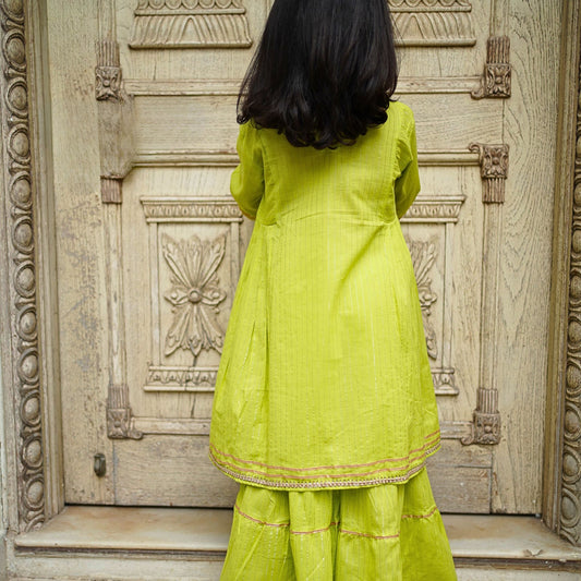 Vasant Kurta Sharara Set for Girls