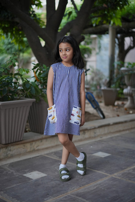 Little Roadtrip Stripe Frock