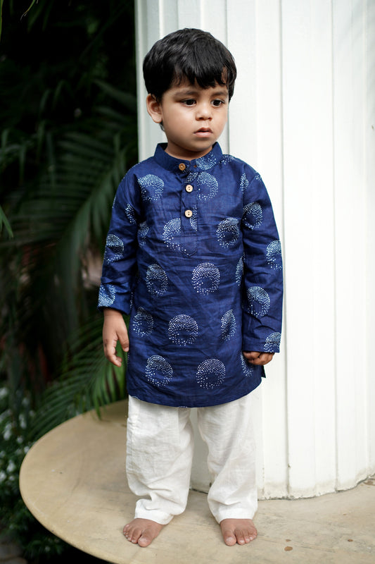Neela Amber Kurta Pajama Set for Kids