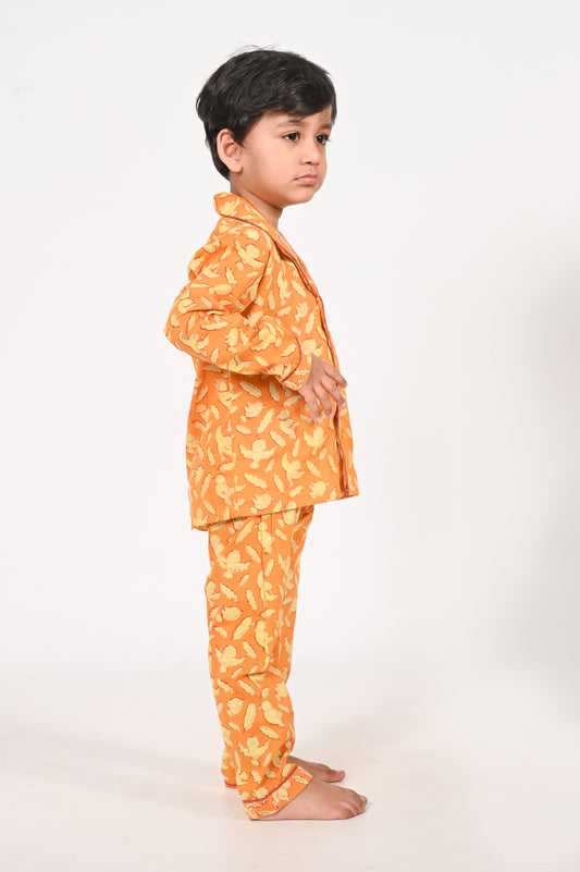 Chidiya Udd- Unisex Rust Nightsuit Set