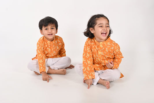 Chidiya Udd- Unisex Rust Kurta